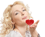 Gif animé bisous femme